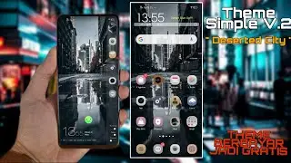 Theme VIVO Simple Deserted City - Dark Mode