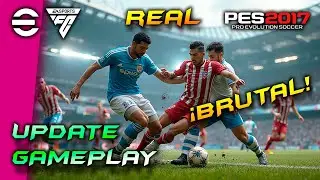 Nueva JUGABILIDAD Realista Actualizado 25-26 / GAMEPLAY MOD Update / TUTORIAL / Pes 2017 PC