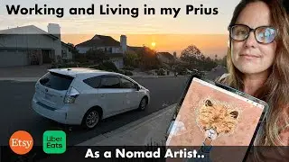 Digital Nomad, Living in my Car as a Digital Artist, working Uber eats #carlife #nomad #digitalnomad