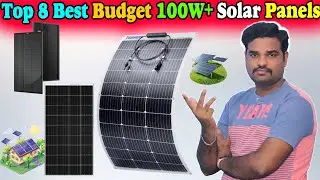 ✅ Top 8 Best 100W+ Solar Panels In India 2025 With Price |12V Solar Panels Review & Comparison