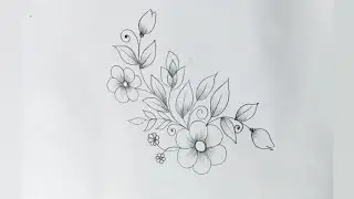 hand embroidery patterns for beginners|embroidery design drawing by pencil|chapa drawing@UKarts786