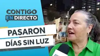 EXIGIERON COMPENSACIÓN: Vecinos de Ñuñoa reclamaron haber pasado días sin luz - Contigo en Directo