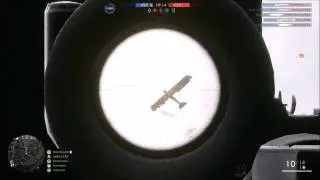 BF1 Sniper Double kill collateral on a plane