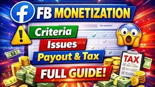Facebook Monetization ගන්න කොහොමද? ✅ Criteria | Issues Fix | Payout & Tax සිංහලෙන්    