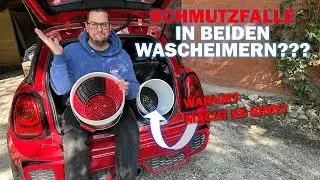 Schmutzfalle / Schmutzsieb in beiden Wasch-Eimern bei der 2 Eimer Waschmethode? Gute Frage!