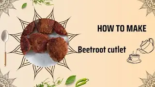 Beetroot potato cutlet 🧆evening tea snack #cutlet #cooking 
