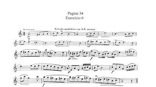 Método para Saxofone Amadeu Russo Pagina 34 Lição 6 Estudo Mélodico