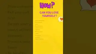 💗Unlock the secret to self-love: Learn how to love yourself with these simple steps! #shorts