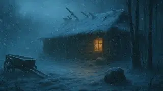 Soothing Wind Sounds & Snowstorm for Sleeping | Howling Wind & Blowing Snow | Winter Storm For Focus