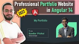 Modern Portfolio Website in Angular 14 (2022) | Fully Responsive | Works on PC and Mobile