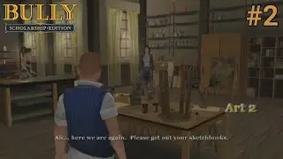 BULLY | ART CLASS #2 | Kissing Bonus Unlocked | 50% Health Bonus When Kissing Girls! (PS3 1080p)