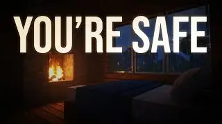 Slow Down 🕯️ Minecraft ASMR | Rainy Night & Cozy Fireplace