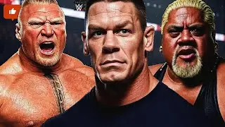 John Cena vs Brock Lesnar vs Rikishi | Triple Threat WWE Match