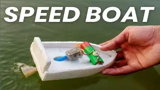 How To Make A Mini Speed Boat At Home | Mini Electric Boat 