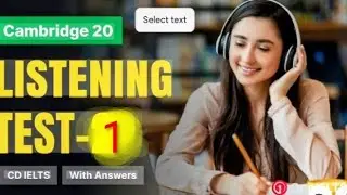 Cambridge IELTS 20 academic listening test 1 (1- 10)