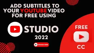 😳 Add SUBTITLES To Your YOUTUBE Video For FREE using YouTube studio
