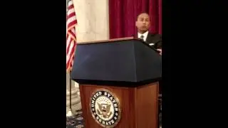 Rep Luis Gutierrez at AILA For Day of Action lunch