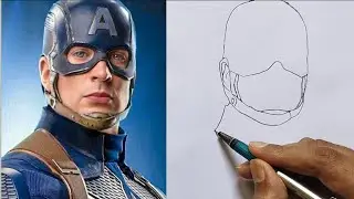 How to Draw Captain America / Marvel Captain America Drawing