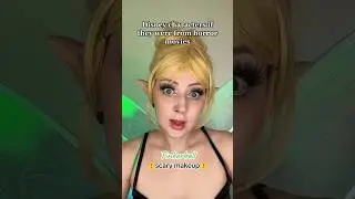 Tinkerbell as a horror character 🧚 Twisted #disney | #tinkerbell #makeup #disneymakeup #fairy