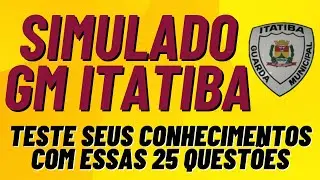 Simulado completo GM Itatiba / conte&uacute;do espec&iacute;fico / Quest&otilde;es comentadas