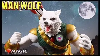 Распаковка и обзор фигурки Man-Wolf из серии Magic the Gathering x Marvel Legends с демонстрацией...