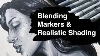 Blending Markers & Realistic Greyscale Shading | Tutorial | Roxane Kressin