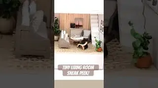 Tiny Living Room Tour: DIY Miniature Magic (#makeover)