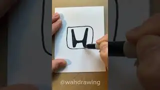 HONDA Logo #car #drawing