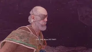 Old man screaming