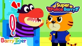 T-rex Arrested! Criminal Hunt with Sheriff BarryTiger | Police Cartoons | Animated Cartoons for Kids