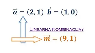 Razlaganje vektora (linearna kombinacija) (3)