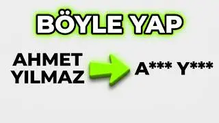 FORM&Uuml;LS&Uuml;Z | Excel isim YILDIZLAMA. AB** 11***