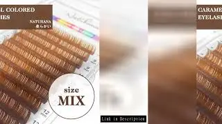 NATUHANA  Colored Eyelashes Extension  Classic Morandi Grey Colored Lashes Individual Natural False