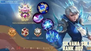 SILVANA BUILD EXP LANE 😱‼️SILVANA TOP GLOBAL ‼️