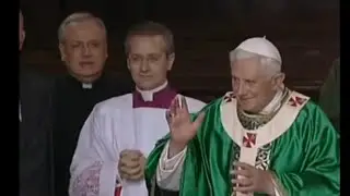 Some clips of Mons. Diego Ravelli as Secondary Ceremonieri during the Mass at San Giovanni Rotondo