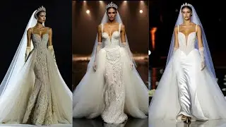 Luxury Spring Bridal  Milan Fashion Week Gold Embellishments