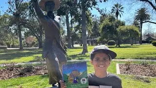 Nolan Visits Statue of Harriet Tubman in Lincoln Park Historic District - Nolan Educational Videos
