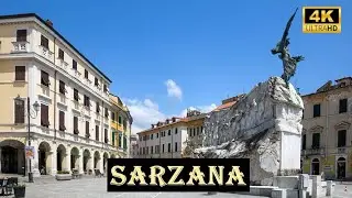 SARZANA | 4K Walking Tour | Medieval Town & Fortress | ITALY