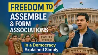 Freedom of Assembly and Association in Democracy | Article 19 Explained - Lec. 51 #constitution
