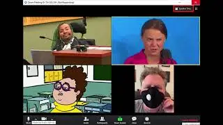 Wear a Mask! ZOOM call AUDIO with Greta, Rapaport, the Royal Majesty & the Little Fearful Grabbler!