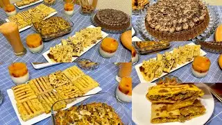 فطورنا اليوم🌙ساهل ماهل وكيوجد بزربة👌🏻كريب خطير حسن من ديال الزنقة وكيكة بالشكلاط مع تحلية منعشة
