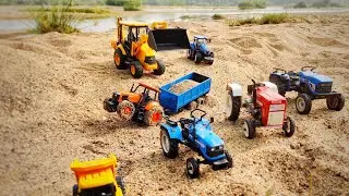 Kubota 4WD Tractor vs jcb 3dx machine | JCP | Jcd | Tektor toys | Bommukutty