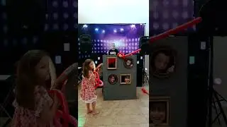 Houston DJ Party for unexpected activities including family wall photo prop at katy birthday party