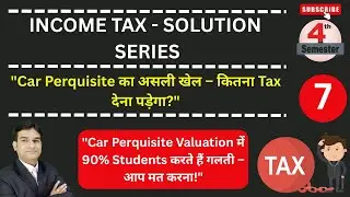 Car Perquisite Calculation in Income Tax | Rule 3 Explained with Example (AY 2024-25)