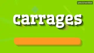 КАК ПРОИЗНОШАТЬ КАРАЖИ?  #вагоны (HOW TO PRONOUNCE CARRAGES? #carrages)