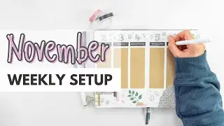 BULLET JOURNAL Weekly Setup | NOVEMBER 2020 | Plan With Me