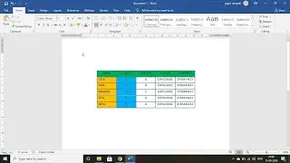 WORKING WITH TABLES  in Ms WORD-BPDAV
