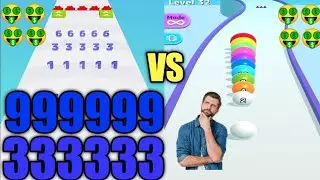 Number Master VS Balls run 2048 Amazing Game video ₹🤑🤑🤑😱?