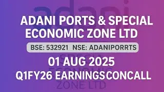 Adani Ports Q1FY26 Concall | Earnings Conference Call Q1 Results 2026 #AdaniPorts #Concall