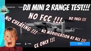 DJI MINI 2 Range Test - CE Mode - Low Signal Interference